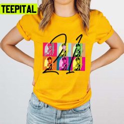 Roberto Clemente 21 Colorful Design Unisex T-Shirt