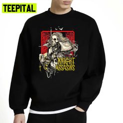 Romeo The Knight Assasins Spooky Halloween Illustration Unisex Sweatshirt