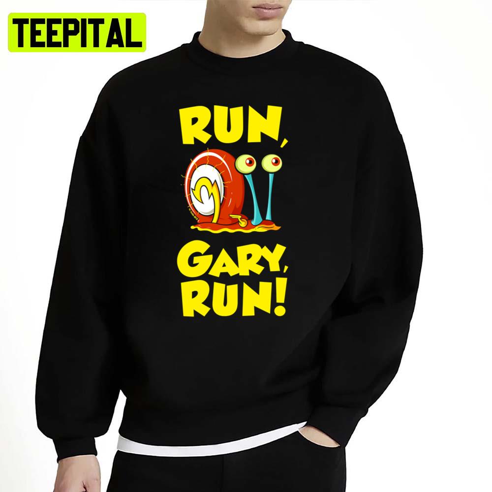 Run Gary Run Fitted Spongebob Squarepants Unisex Sweatshirt