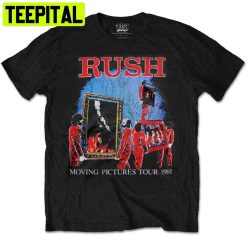 Rush Moving Pictures 1981 World Tour Rock Trending Unisex Shirt