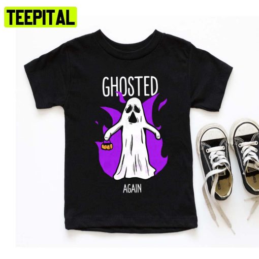 Sad Ghost Ghosted Again Trick Or Treat Halloween Illustration Hoodie