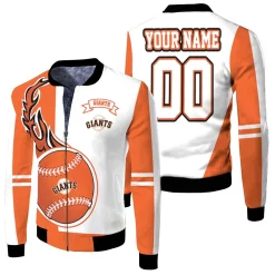 San Francisco Giants 3d Personalized Fleece Bomber Jacket