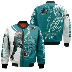 San Jose Sharks And Zombie For Fans Bomber Jacket