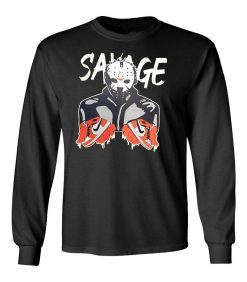 Savage Funny Horror Halloween Unisex Long Sleeve Sweatshirt