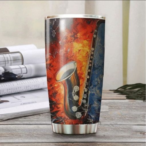 Saxophone Art Stainless Steel Cup