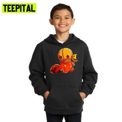 Scary Doll Party Trick Or Treat Halloween Illustration Hoodie