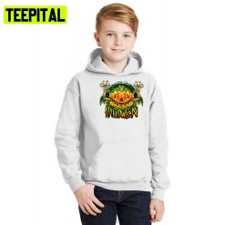 Scary Pumpkin Zombie The Trick Or Treat Halloween Illustration Hoodie