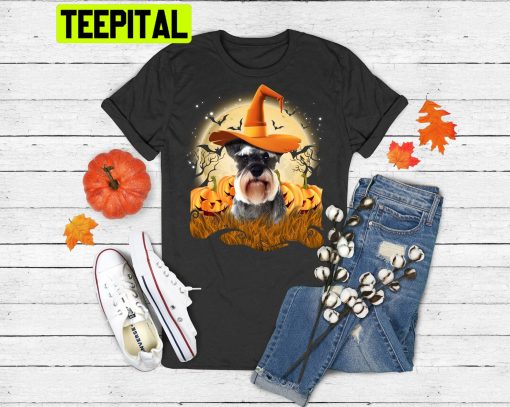 Schnauzer Halloween Art Trending Unisex Shirt