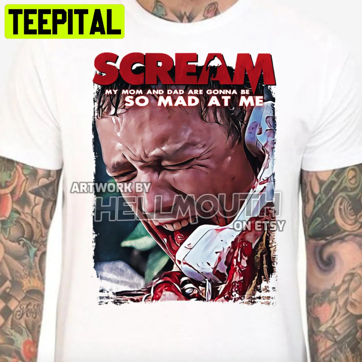 Scream 1996 Movie Stu Matthew Lillard Halloween Trending Unsiex T-Shirt