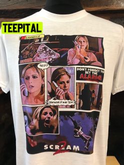 Scream 2 Cici Sarah Michelle Gellar Comic Book Halloween Trending Unsiex T-Shirt