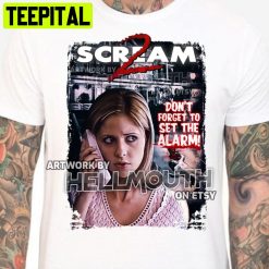 Scream 2 Cici Sarah Michelle Gellar Retro Halloween Trending Unsiex T-Shirt