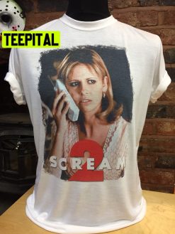 Scream 2 Cici Sarah Michelle Gellar Vintage Halloween Trending Unsiex T-Shirt