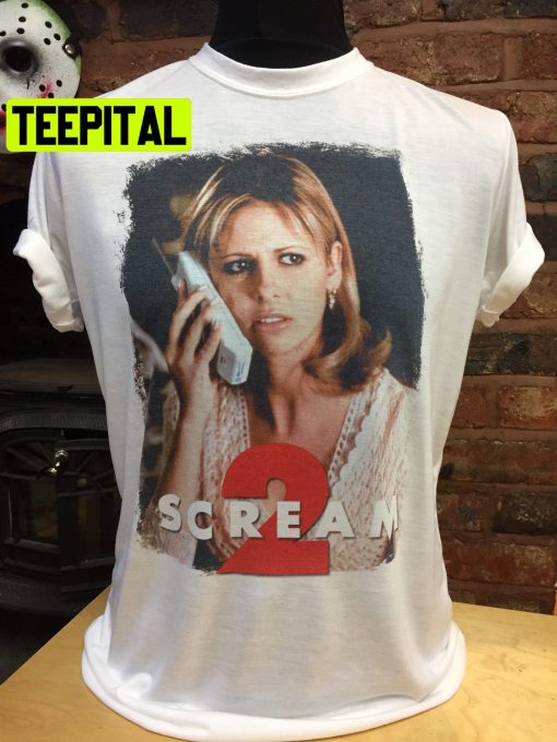 Scream 2 Cici Sarah Michelle Gellar Vintage Halloween Trending Unsiex T-Shirt