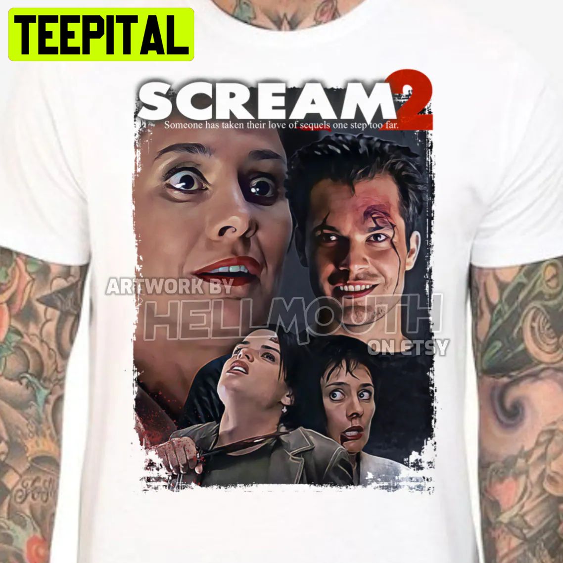 Scream 2 Mrs Loomis And Mickey Altieri Timothy Olyphant Halloween Trending Unsiex T-Shirt