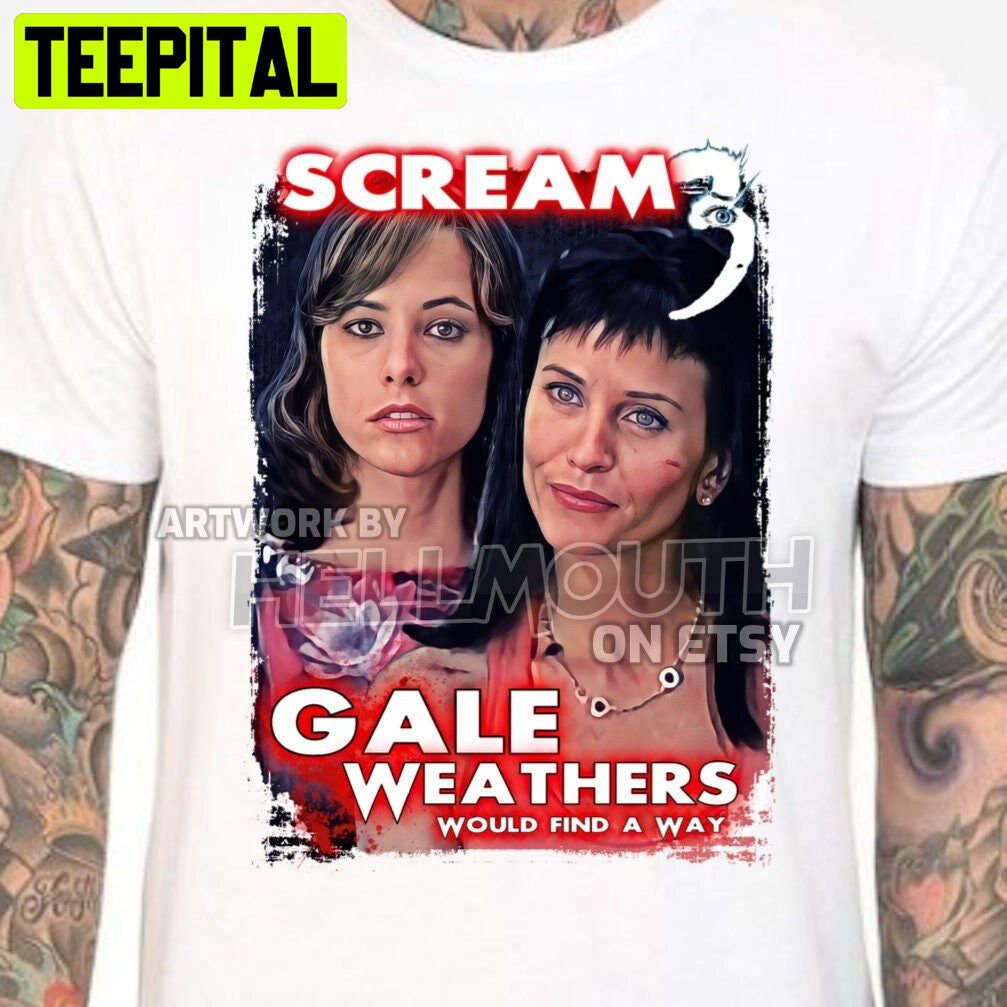 Scream 3 Gale Weathers Jennifer Jolie Parker Posey Halloween Trending Unsiex T-Shirt