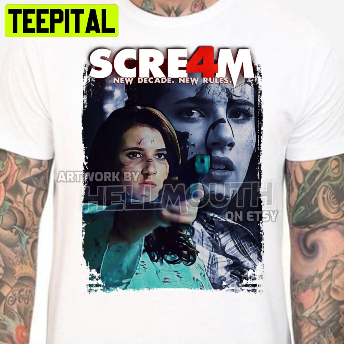 Scream 4 Jill Emma Roberts Halloween Trending Unsiex T-Shirt