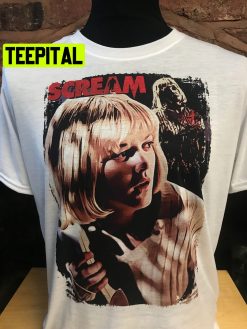 Scream Drew Barrymore Casey Becker 90’s Horror Halloween Trending Unsiex T-Shirt