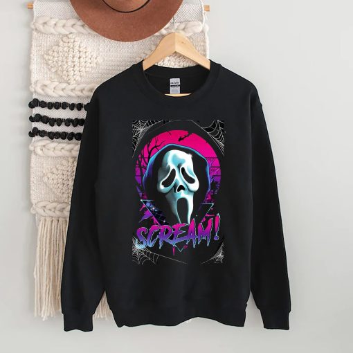 Scream Ghostface Retro Ghostface Scream Movie Fall Horror Movie Pumpkin Halloween Unisex Sweatshirt