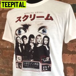 Scream Japanese Poster Style Halloween Trending Unsiex T-Shirt