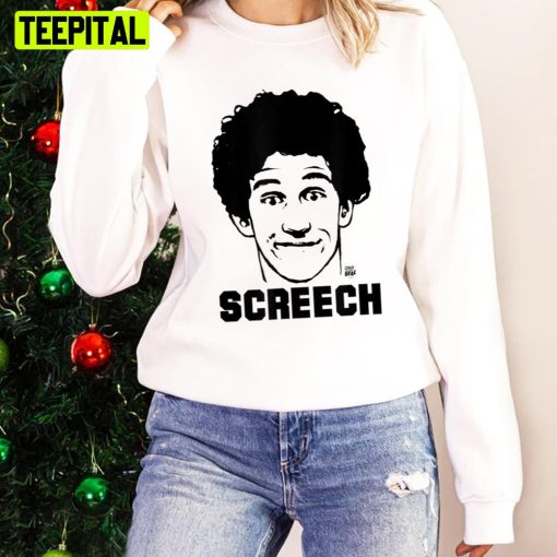 Screech Black Illustration Saved By The Bell Unisex Sweatshirt