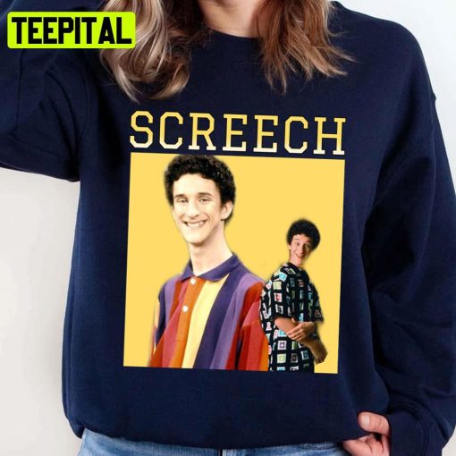 Screech Retro Portrait Saved By The Bell Unisex Sweatshirt