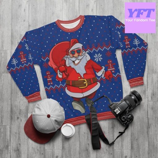 Selife Santa Doing It For Hosmerry Takin 3d Ugly Christmas Sweater