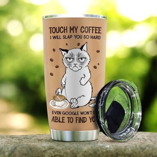 Siamese Cat Need Coffee Stainless Steel Cup