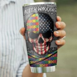 Skull Autism Stainless Steel Cup