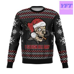 Sleigh All Day Funny Meme 2022 Design 3d Ugly Christmas Sweater