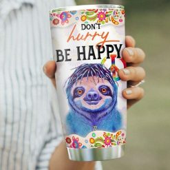 Sloth Hippie Stainless Steel Cup