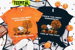 Snoopy Halloween Most Wonderful Time Trending Unisex Shirt