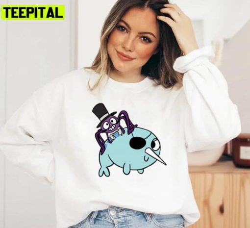 Spider In A Top Hat And Narwhal L Star Vs The Forces Of Evil Unisex Sweatshirt