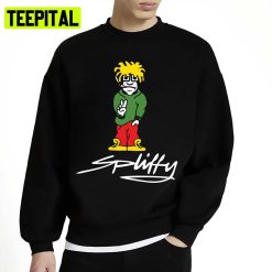 Spliffy Animated Art Cannabis Cigarette Unisex Sweatshirt