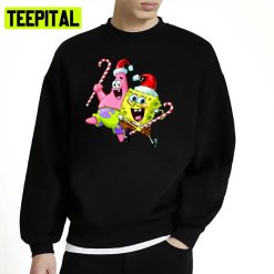 Spongebob And Patrick Merry Xmas Unisex Sweatshirt