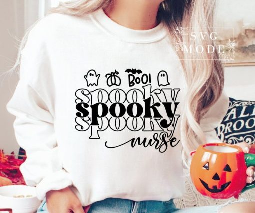 Spooky Nurse SVG PNG Sweatshirt