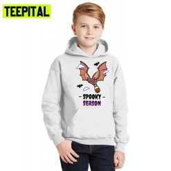 Spooky Season Bat Halloween Illustration Hoodie