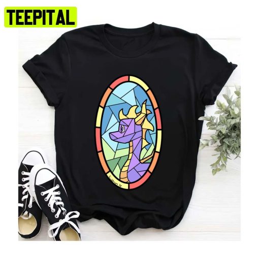 Stained Glass Spyro Game Spyro Reignited Trilogy Unisex Sweatshirt