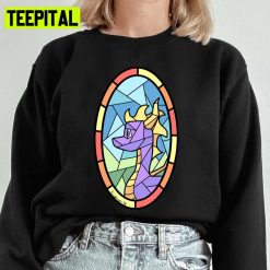 Stained Glass Spyro Game Spyro Reignited Trilogy Unisex Sweatshirt