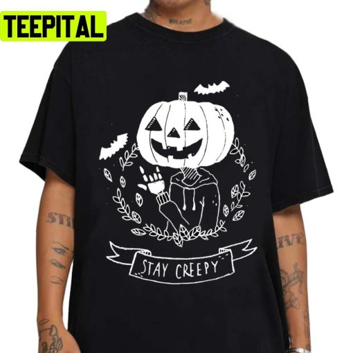 Stay Creepy Halloween Graphic Unisex Sweatshirt