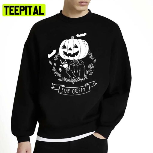 Stay Creepy Halloween Graphic Unisex Sweatshirt