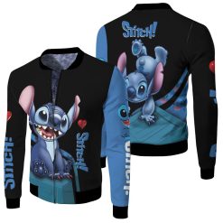 Stitch Fan 3d Jersey Fleece Bomber Jacket