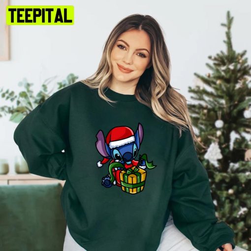 Stitch Premium Christmas Illustration Unisex Sweatshirt