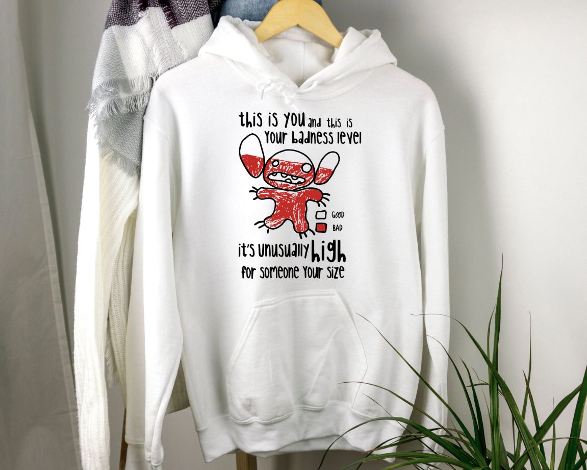 Stitch This Is Your Badness Level Hoodie