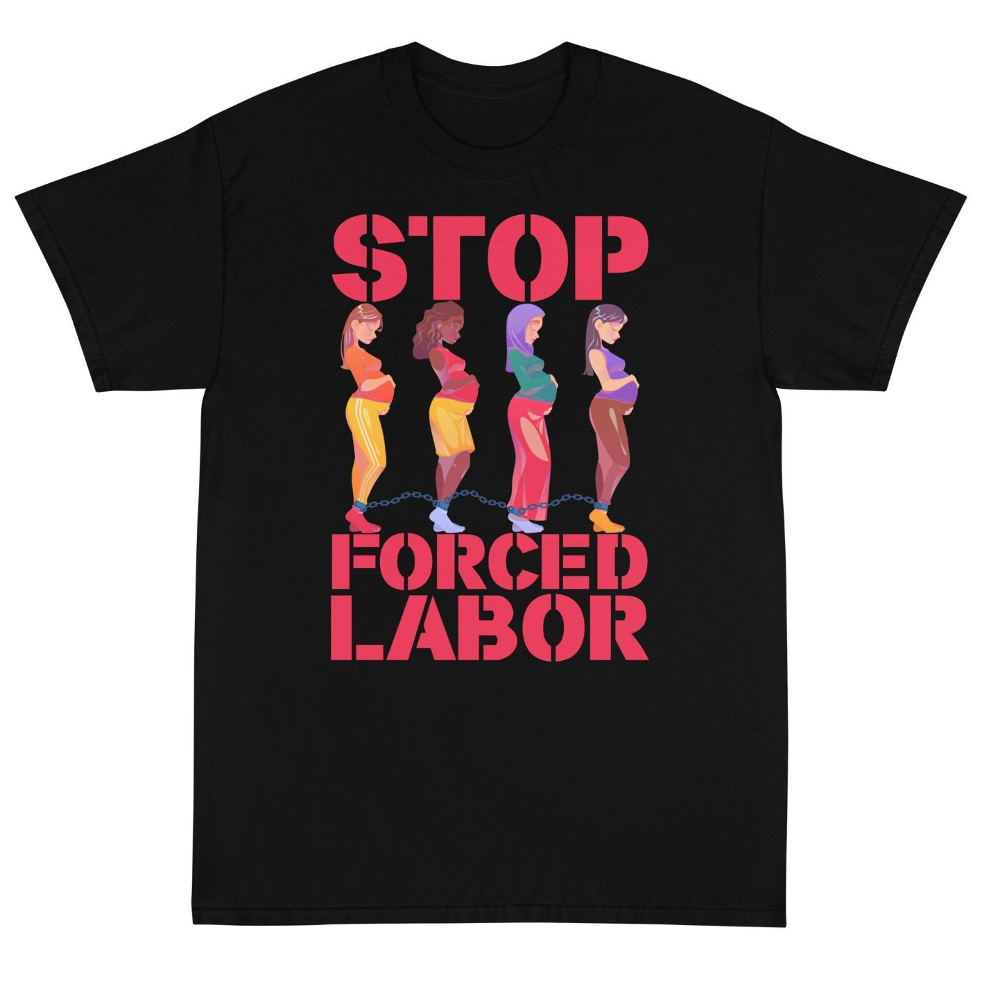 Stop Force Labor - Unisex Short Sleeve Cotton T-Shirt