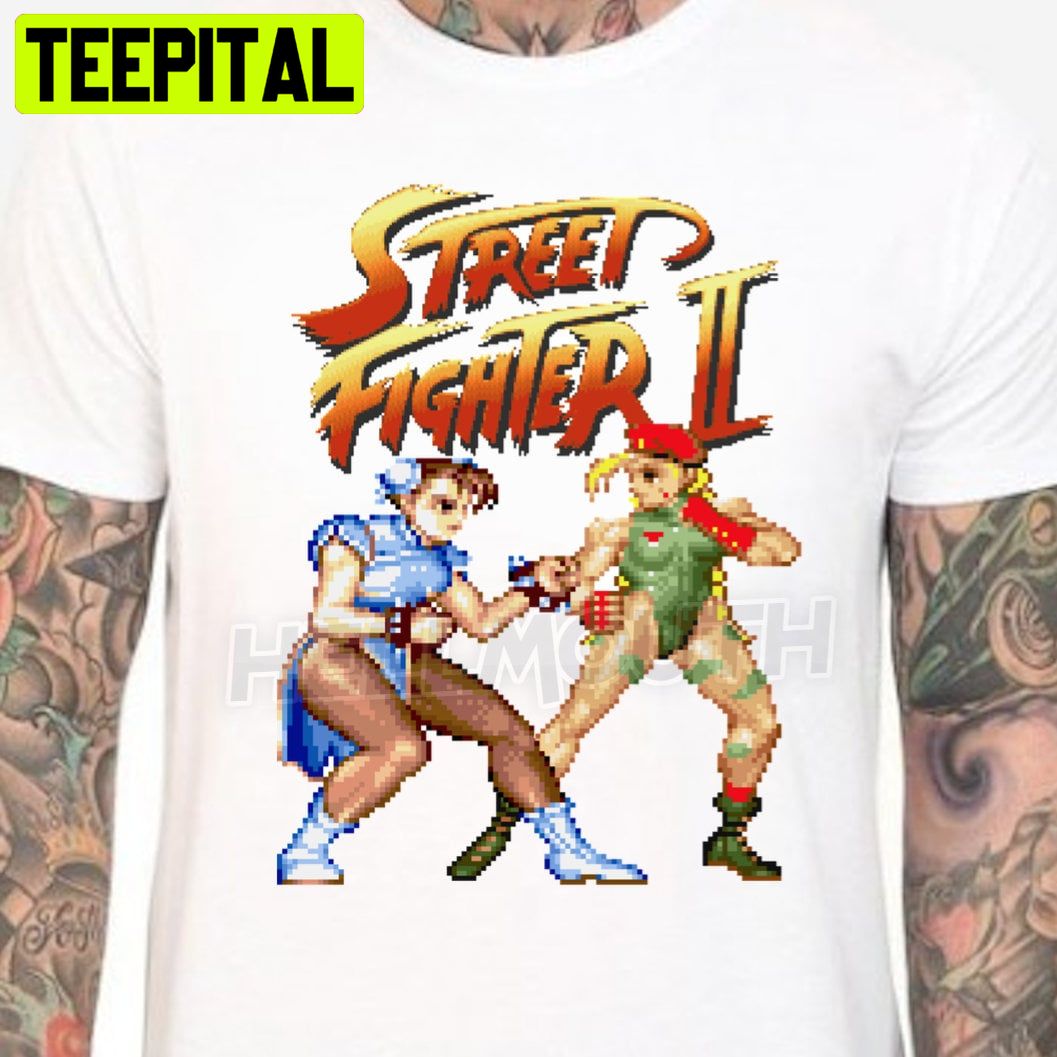 Street Fighter 2 Chun-Li Vs Cammy Halloween Trending Unsiex T-Shirt
