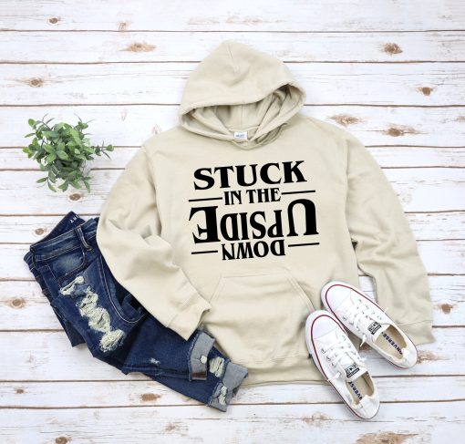 Stuck In The Upside Down Stranger Things Season 4 Spotify Running Up That Hill Trending Unisex Hoodie