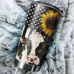 Sunflower Cow Stainless Steel Cup