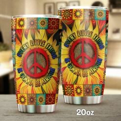 Sunflower Hippie Stainless Steel Cup