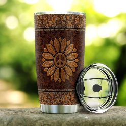 Sunflower Peace Stainless Steel Cup