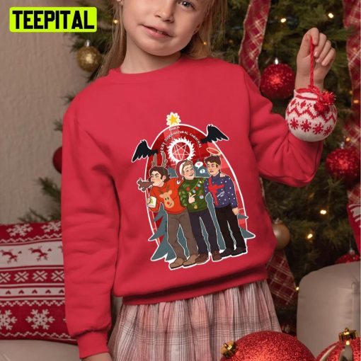 Supernatural Crew Christmas Design 2022 Unisex Sweatshirt